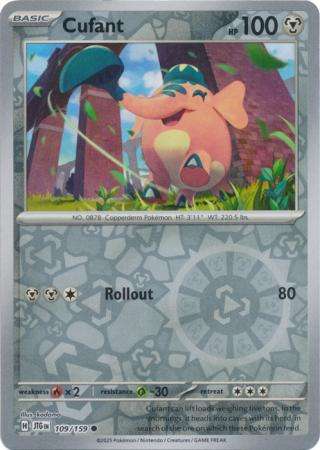 Pokemon Trading Card Game - Cufant - 109/159 - Common Reverse Holo Journey together