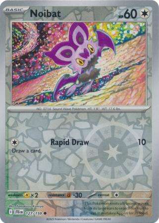 Pokemon Trading Card Game - Noibat - 127/159 - Common Reverse Holo Journey together