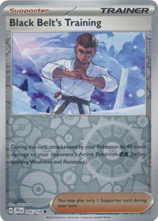 Pokemon Trading Card Game - Black Belt's Training - 145/159 - Common Reverse Holo Journey together