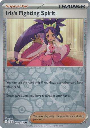 Pokemon Trading Card Game - Iris's Fighting Spirit - 149/159 - Uncommo Reverse Holo Journey together