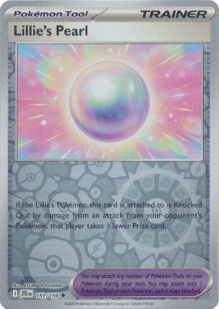 Pokemon Trading Card Game - Lillie's Pearl - 151/159 - Uncommon Reverse Holo Journey together
