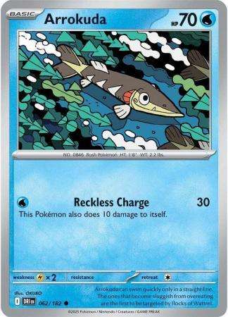 Pokemon Trading Card Game - Arrokuda - 062/182 - Common - Destined Rivals