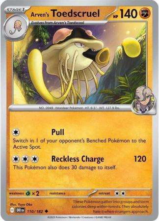 Pokemon Trading Card Game - Arven's Toedscruel - 110/182 - Uncommon - Destined Rivals