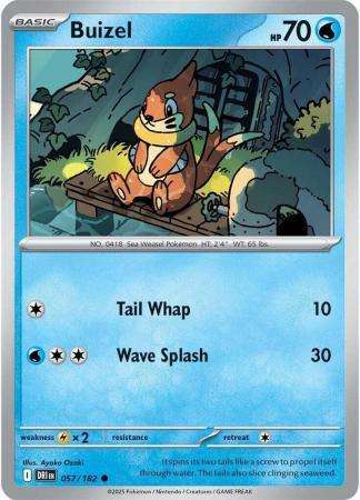 Pokemon Trading Card Game - Buizel - 057/182 - Common - Destined Rivals