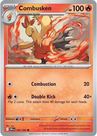 Pokemon Trading Card Game - Combusken - 041/182 - Common - Destined Rivals