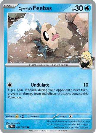 Pokemon Trading Card Game - Cynthia's Feebas - 052/182 - Common - Destined Rivals