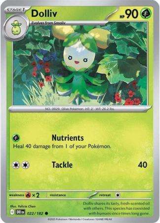 Pokemon Trading Card Game - Dolliv - 022/182 - Common - Destined Rivals