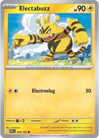 Pokemon Trading Card Game - Electabuzz - 068/182 - Common - Destined Rivals