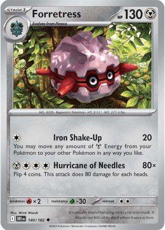Pokemon Trading Card Game - Forretress - 140/182 - Uncommon - Destined Rivals