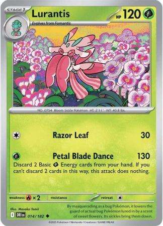 Pokemon Trading Card Game - Lurantis - 014/182 - Uncommon - Destined Rivals