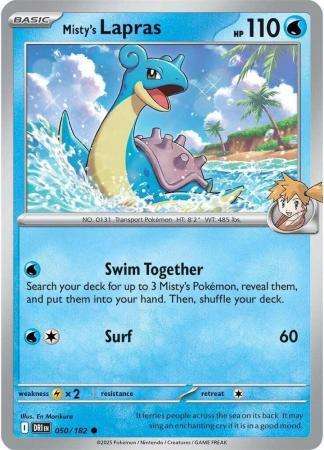 Pokemon Trading Card Game - Misty's Lapras - 050/182 - Common - Destined Rivals