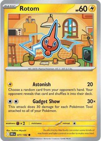 Pokemon Trading Card Game - Rotom - 077/182 - Common - Destined Rivals