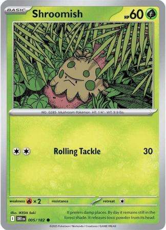 Pokemon Trading Card Game - Shroomish - 005/182 - Common - Destined Rivals