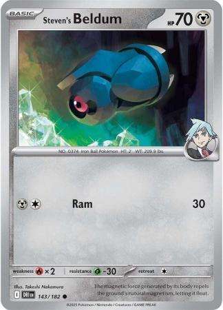 Pokemon Trading Card Game - Steven's Beldum - 143/182 - Common - Destined Rivals