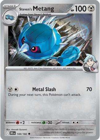 Pokemon Trading Card Game - Steven's Metang - 144/182 - Uncommon - Destined Rivals