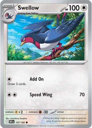 Pokemon Trading Card Game - Swellow - 157/182 - Common Scarlet & Violet: Destined Rivals