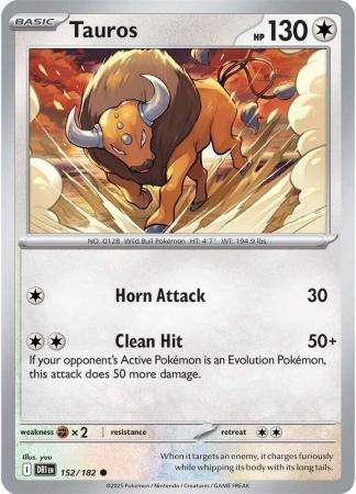Pokemon Trading Card Game - Tauros - 152/182 - Common - Destined Rivals