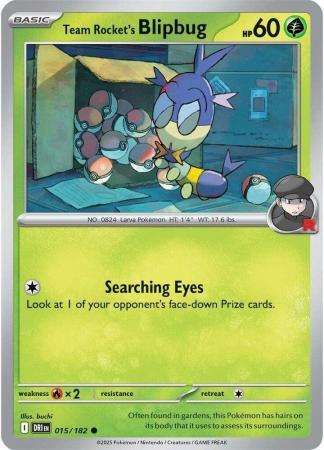 Pokemon Trading Card Game - Team Rocket's Blipbug - 015/182 - Common - Destined Rivals