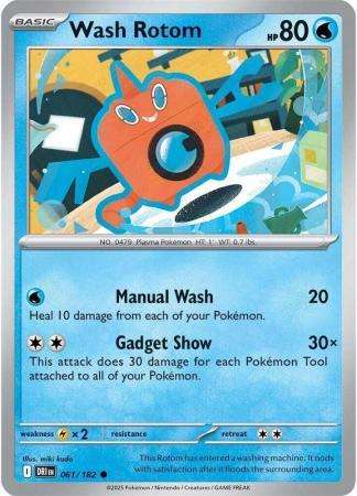 Pokemon Trading Card Game - Wash Rotom - 061/182 - Common - Destined Rivals
