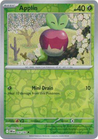 Pokemon Trading Card Game - Applin - 016/182 - Reverse Holo - Destined Rivals
