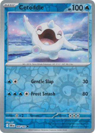 Pokemon Trading Card Game - Cetoddle - 064/182 - Reverse Holo - Destined Rivals