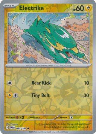 Pokemon Trading Card Game - Electrike - 075/182 - Reverse Holo - Destined Rivals