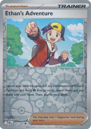 Pokemon Trading Card Game - Ethan's Adventure - 165/182 - Reverse Holo - Destined Rivals