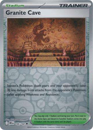 Pokemon Trading Card Game - Granite Cave - 166/182 Reverse Holo - Destined Rivals
