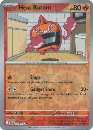 Pokemon Trading Card Game - Heat Rotom - 043/182 - Reverse Holo - Destined Rivals