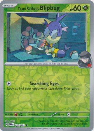 Pokemon Trading Card Game - Team Rocket's Blipbug - 015/182 - Reverse Holo - Destined Rivals