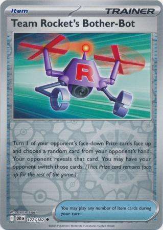 Pokemon Trading Card Game - Team Rocket's Bother-Bot - 172/182 Reverse Holo - Destined Rivals