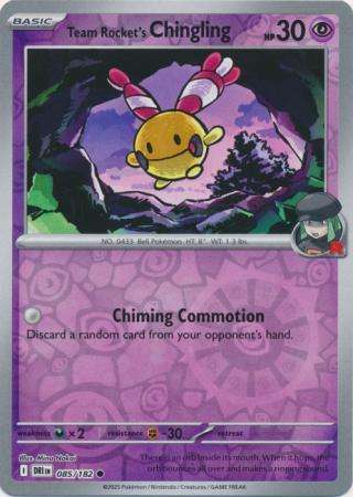 Pokemon Trading Card Game - Team Rocket's Chingling - 085/182 - Reverse Holo - Destined Rivals