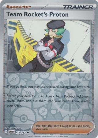 Pokemon Trading Card Game - Team Rocket's Proton - 177/182 - Reverse Holo - Destined Rivals