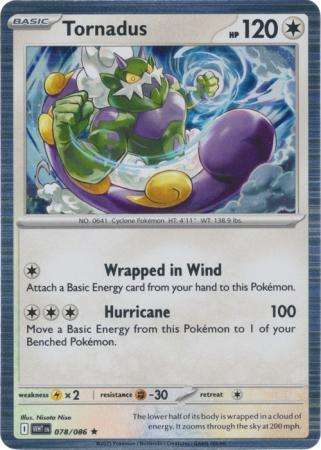 Pokemon Trading Card Game - Tornadus - 078/086 - Holo Rare Scarlet & Violet: White Flare