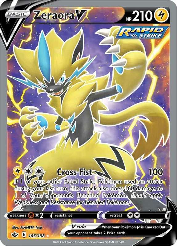 Pokemon Trading Card Game - Zeraora V (Full Art) - SWSH06: Chilling Reign (SWSH06)