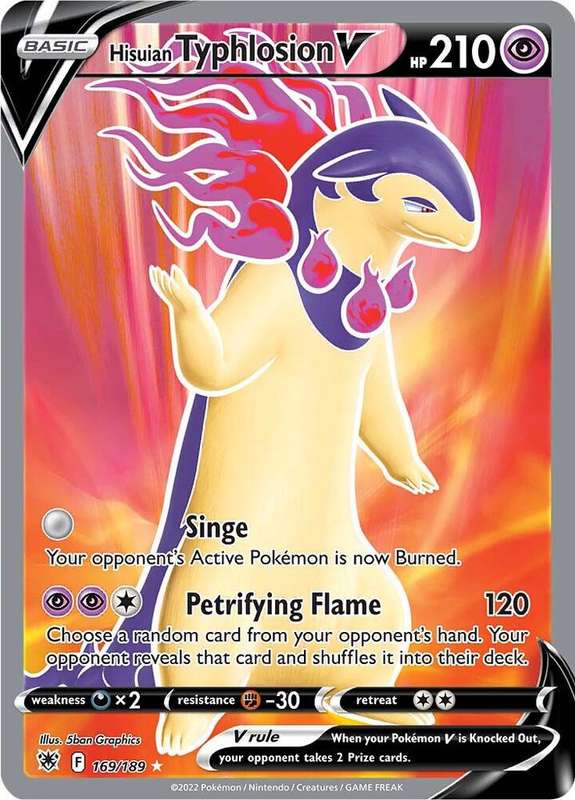 Pokemon Trading Card Game - Hisuian Typhlosion V (Full Art) - SWSH10: Astral Radiance