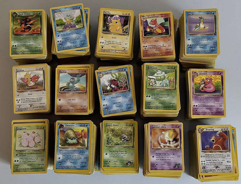 Pokemon Trading Card Game - 10x Vintage bundle of cards (Commons + Uncommons)