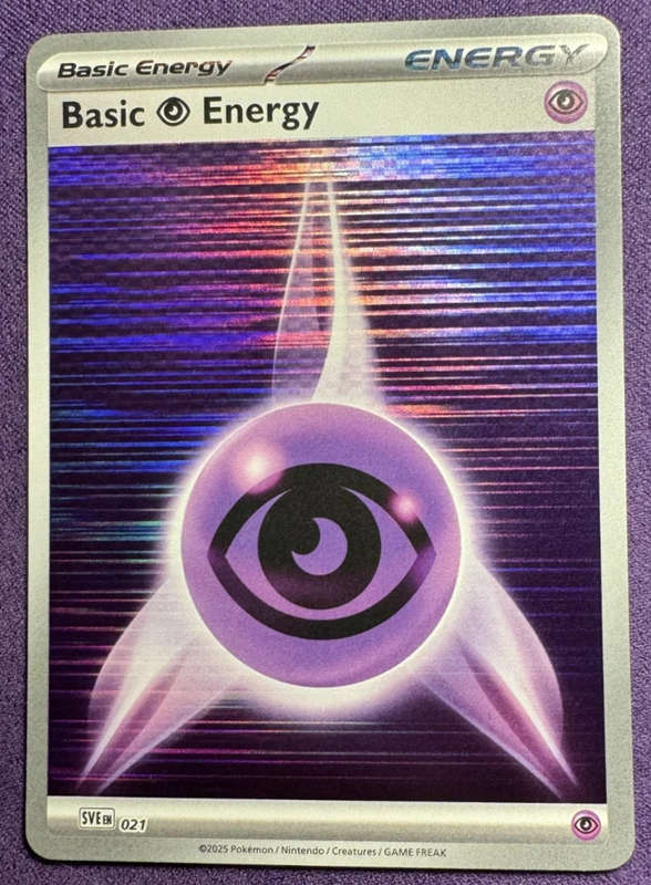 Pokemon Trading Card Game - Black Bolt & White Flare Holo Energy - Psychic