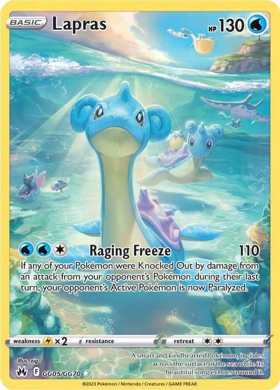 Pokemon Trading Card Game - Lapras - Crown Zenith: Galarian Gallery (CRZ:GG)