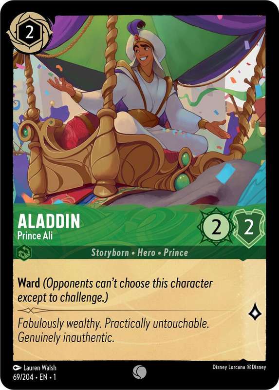 Disney Lorcana Trading Card Game - Aladdin - Prince Ali - The First Chapter (1)