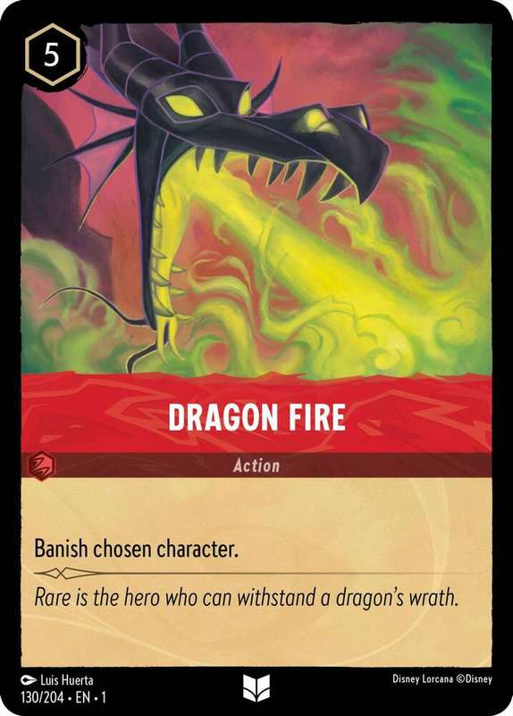 Disney Lorcana Trading Card Game - Dragon Fire - The First Chapter (1)