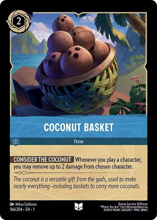 Disney Lorcana Trading Card Game - Coconut Basket - The First Chapter (1)