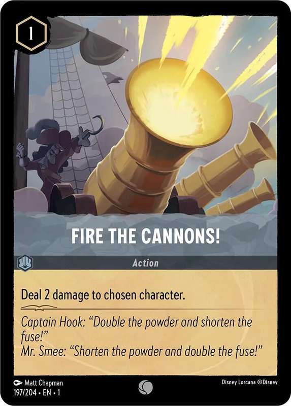 Disney Lorcana Trading Card Game - Fire the Cannons! - The First Chapter (1)
