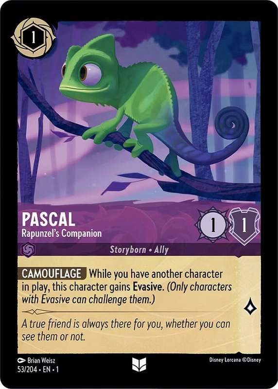 Disney Lorcana Trading Card Game - Pascal - Rapunzel's Companion - The First Chapter (1)