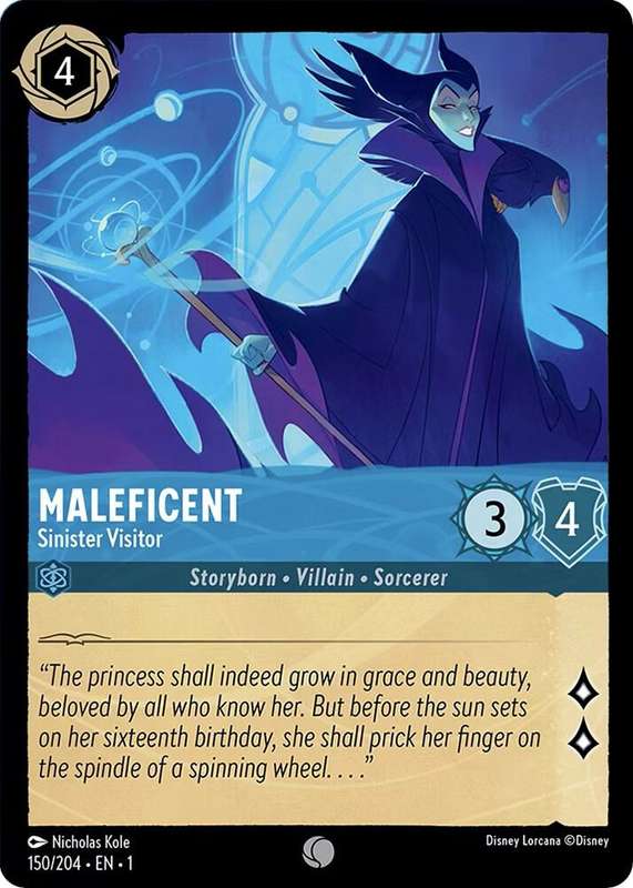 Disney Lorcana Trading Card Game - Maleficent - Sinister Visitor - The First Chapter (1)