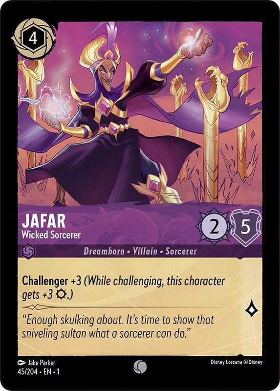 Disney Lorcana Trading Card Game - Jafar - Wicked Sorcerer - The First Chapter (1)
