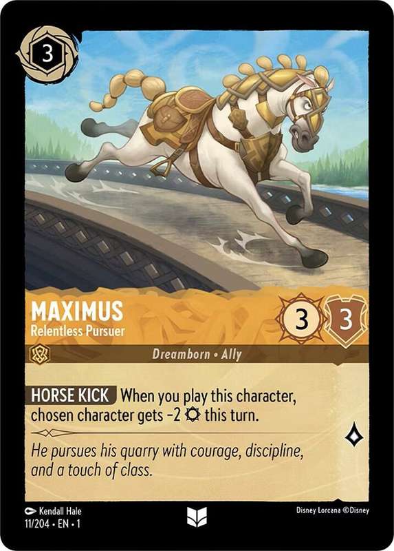 Disney Lorcana Trading Card Game - Maximus - Relentless Pursuer - The First Chapter (1)