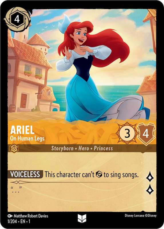 Disney Lorcana Trading Card Game - Ariel - On Human Legs - The First Chapter (1)