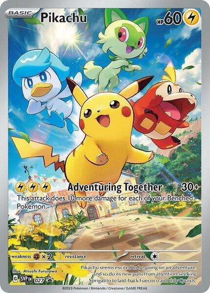 Pokemon Trading Card Game - Pikachu - 027 - SV: Scarlet & Violet Promo Cards (SVP)