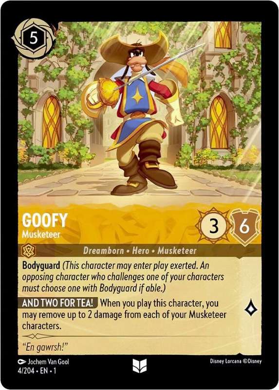 Disney Lorcana Trading Card Game - Goofy - Musketeer - The First Chapter (1)